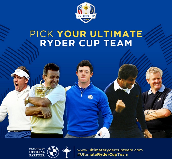 Select your Ultimate Ryder Cup Team with BMW