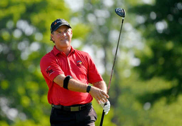 Scott McCarron, Bart Bryant and Jeff Maggert are tied at the top of a crowded leaderboard in the Constellation Senior Players Championship, © Getty Images