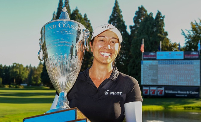 Marina Alex closed in impressive fashion to collect her first LPGA title at the Portland Classic, © Getty Images
