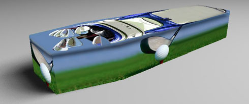 Golf A to Z - Holed out at last... (Golf-themed coffins)