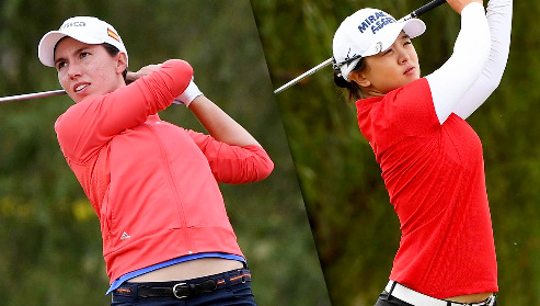 Carlota Ciganda grabbed a share of the lead with Sei Young Kim during the third round