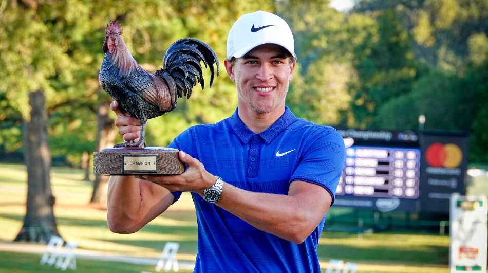Cameron Champ captured his first US PGA title by four strokes.