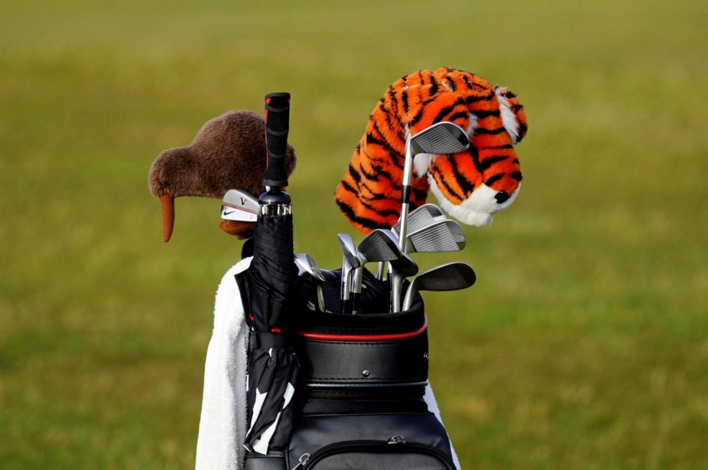 Tiger Woods’ golf bag during at The Open Championship 2010 at St Andrews, Fife, Scotland