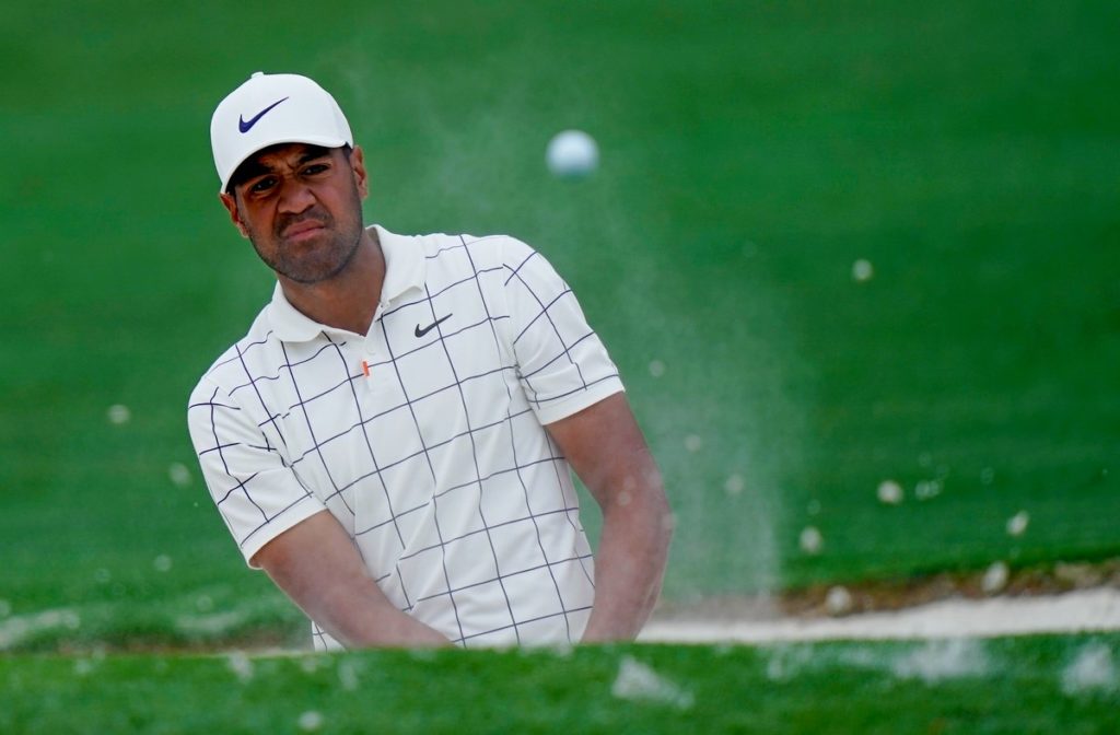 Tony Finau set the clubhouse target after a third round of 64