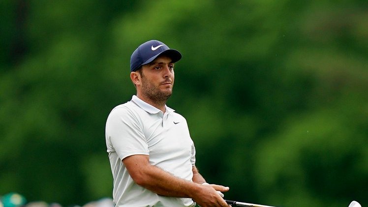 Francesco Molinari's hopes of winning The Masters evaporated with two double bogeys on the back nine at Augusta