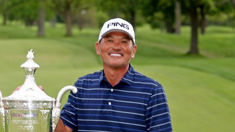 KitchenAid Senior PGA Championship R4 - Tanigawa completes fairytale comeback to overturne a three-stroke deficit and win his first Senior Major Oak Hill, © Getty Images