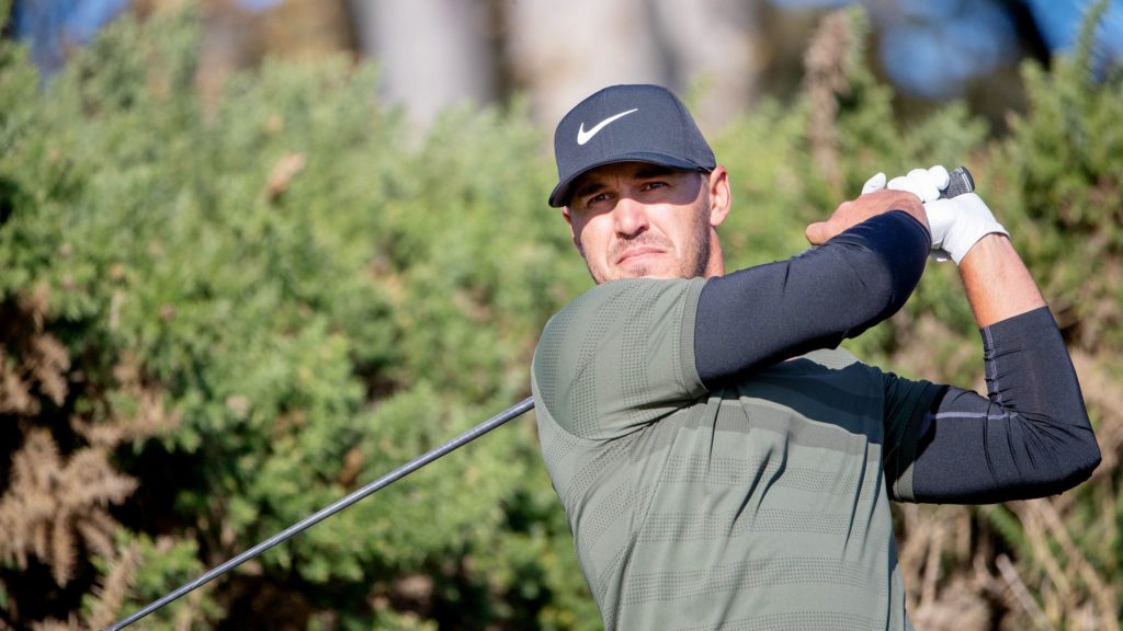 Brooks Koepka (pictured) was denied by Tiger Woods at Augusta a month ago