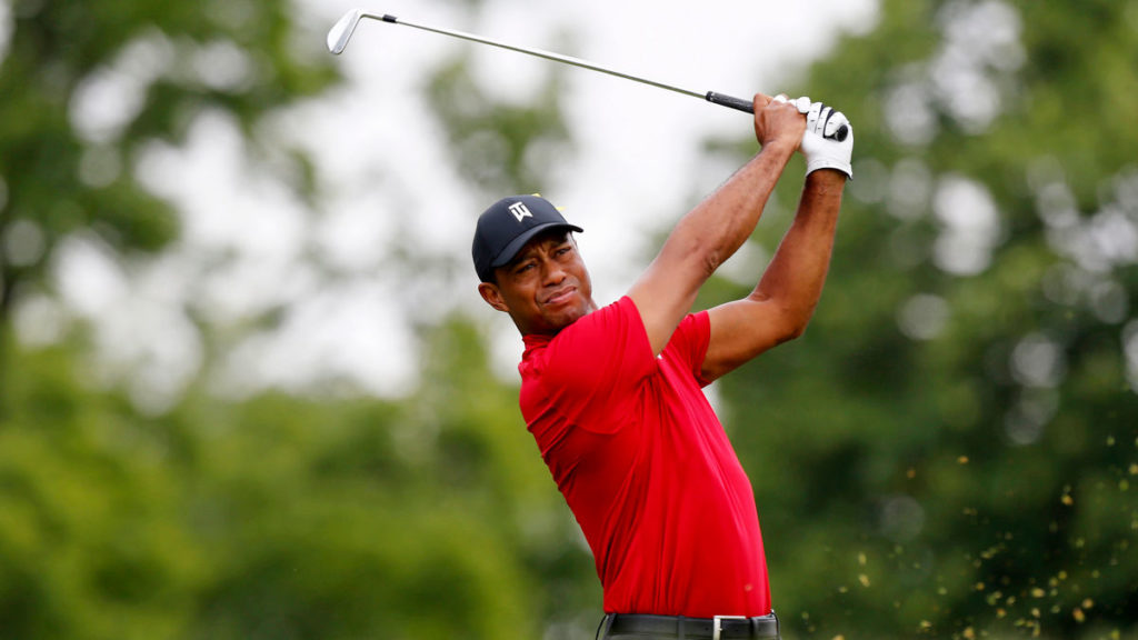 Their next shot at greatness - Tiger Woods tees off on the third hole during the final round of the Memorial golf tournament Sunday, June 2, 2019, in Dublin, Ohio. (AP Photo/Jay LaPrete)