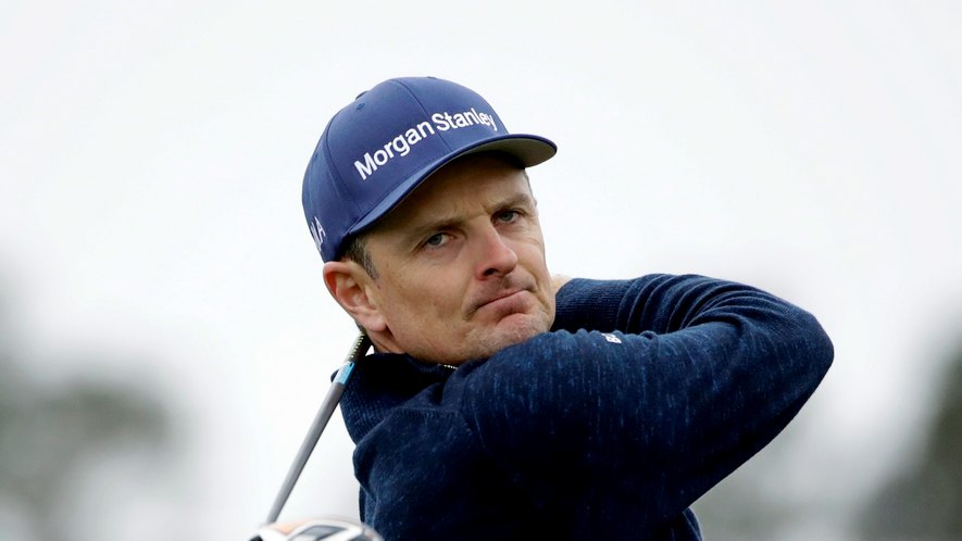 Justin Rose took a one-shot lead into the second round at Pebble Beach (AP Photo/Marcio Jose Sanchez)