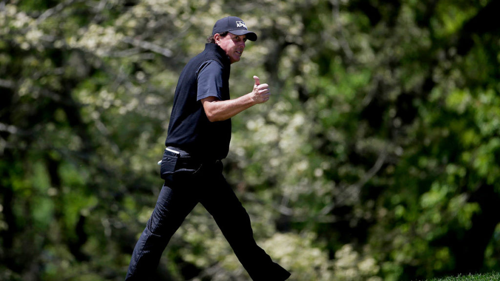 Their next shot at greatness - Phil Mickelson walks off the fourth tee during the third round of the PGA Championship golf tournament, Saturday, May 18, 2019, at Bethpage Black in Farmingdale, N.Y. (AP Photo/Seth Wenig)