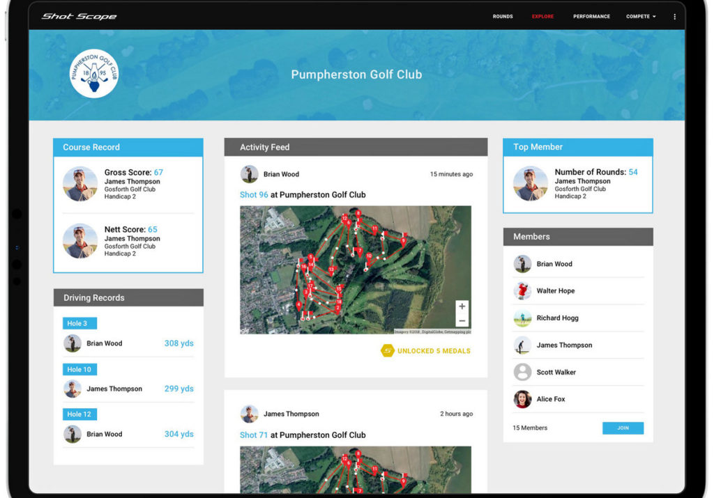 Shot Scope launches exciting new social hub designed to help golfers improve their game