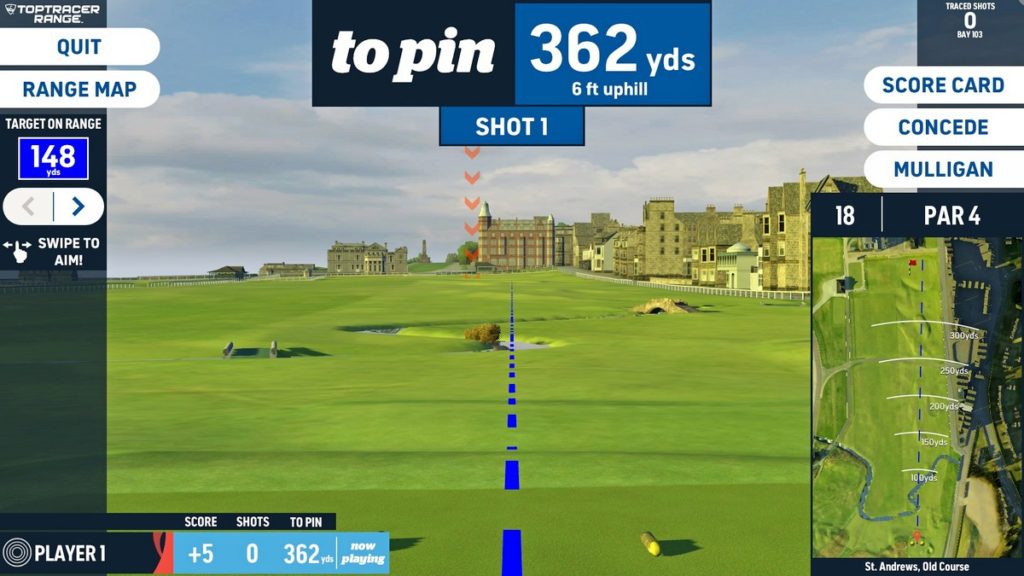Virtual Golf St Andrews - Old Course added to the list of world-class courses available to play in Toptracer