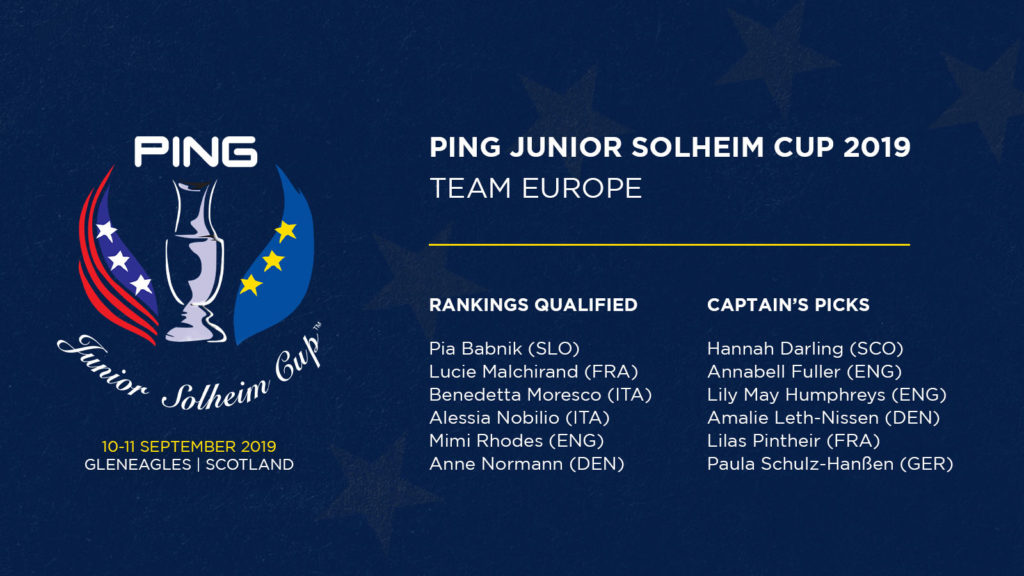 European Junior Solheim Cup team confirmed