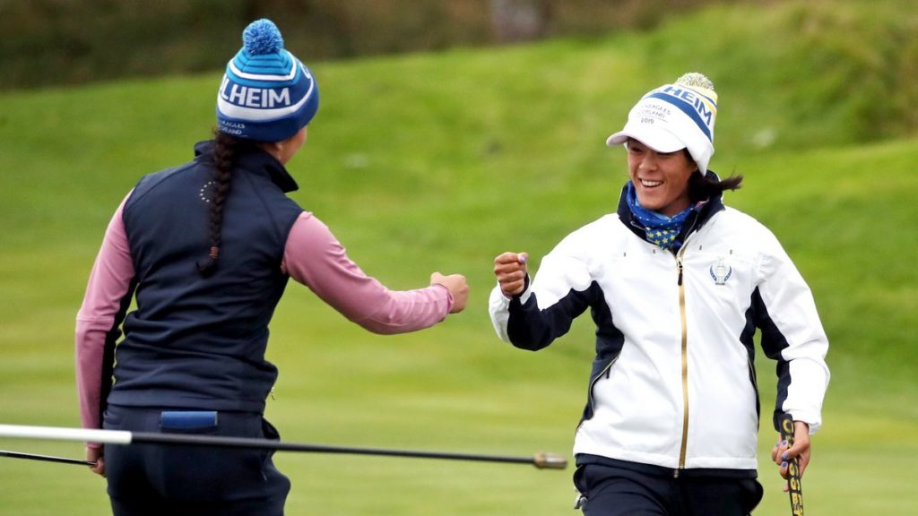 Matthew confident of Europe's chances - Solheim Cup - Europe and the USA are locked at 8-8 heading into Sunday’s 12 singles matches.