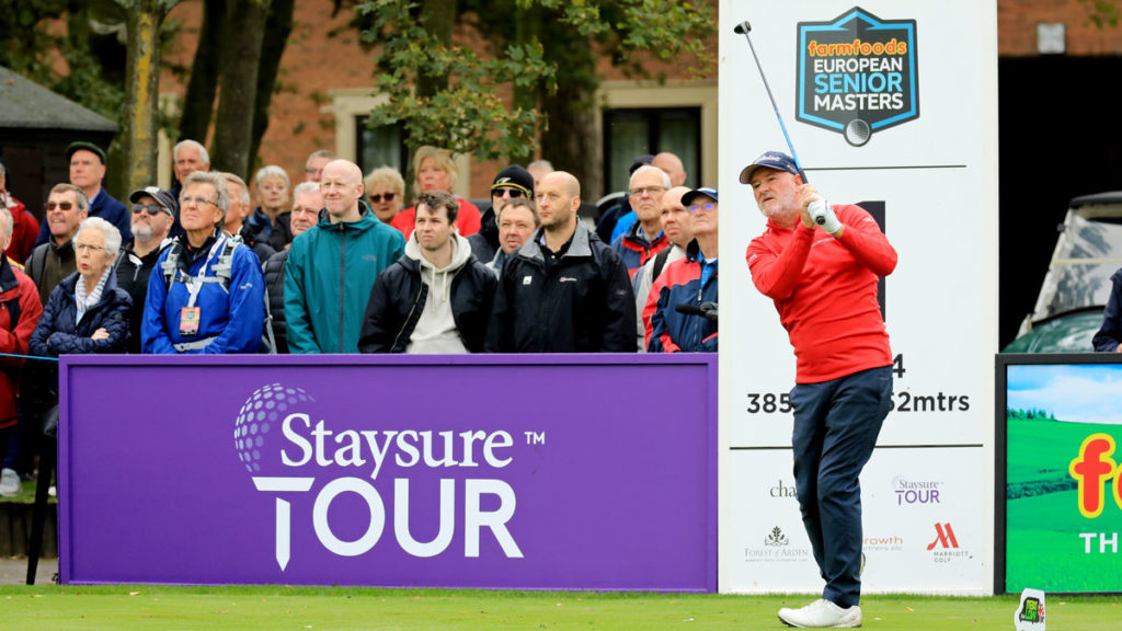 European Senior Masters R1 - Tournament host Peter Baker produced a stunning five under par back nine to grasp the first round lead