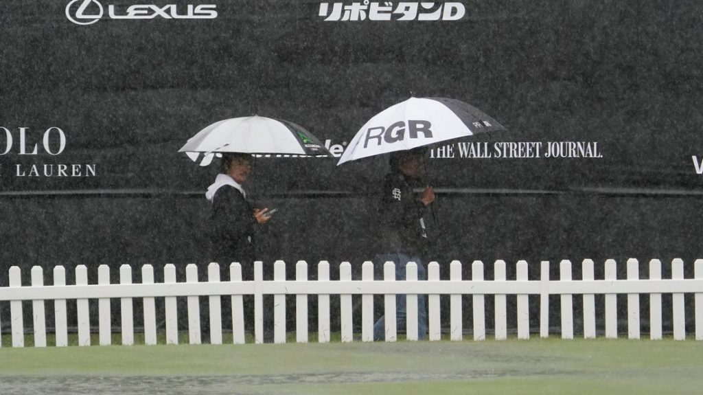 Zozo Championship R2 - Tiger Woods’ hopes of building on his opening round were put on hold after the second was postponed because of heavy rain in Japan