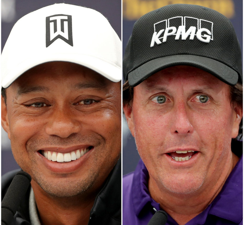 Woods Mickelson to play fundraiser with Brady and Manning
