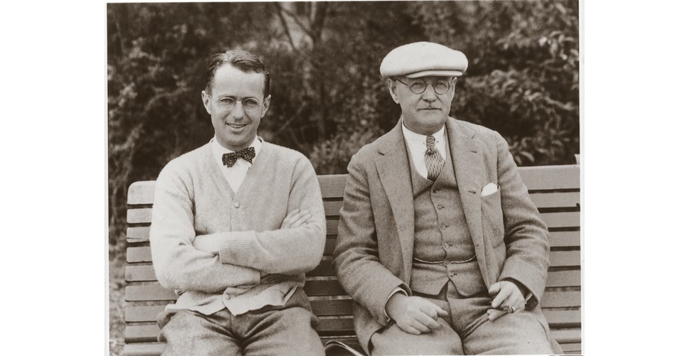 Richard S. Tufts (L) with Donald Ross (R)