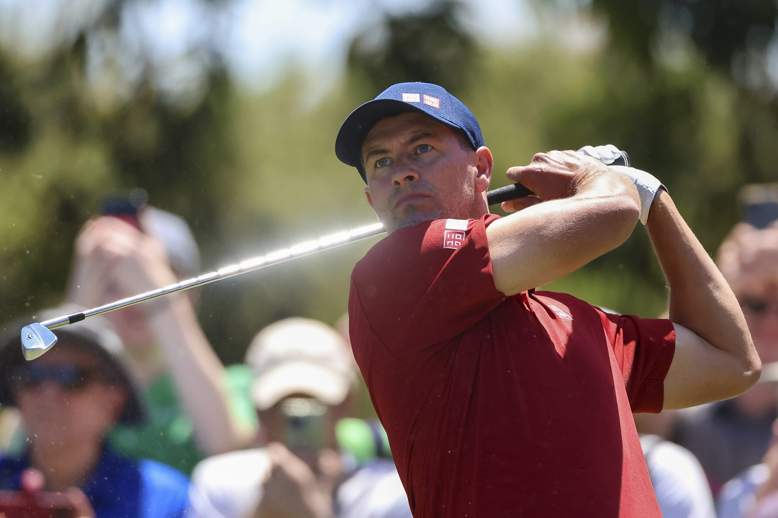 Adam Scott equals course record to share halfway lead at Australian Open