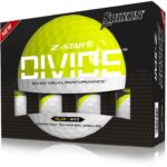 The Srixon Z Star Divide golf ball is half yellow and half white