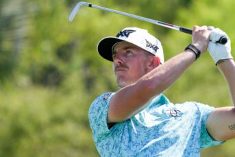 Jake Knapp (pictured) leads by one shot at the CJ CUP Byron Nelson