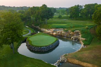 The 13th hole at Valhalla