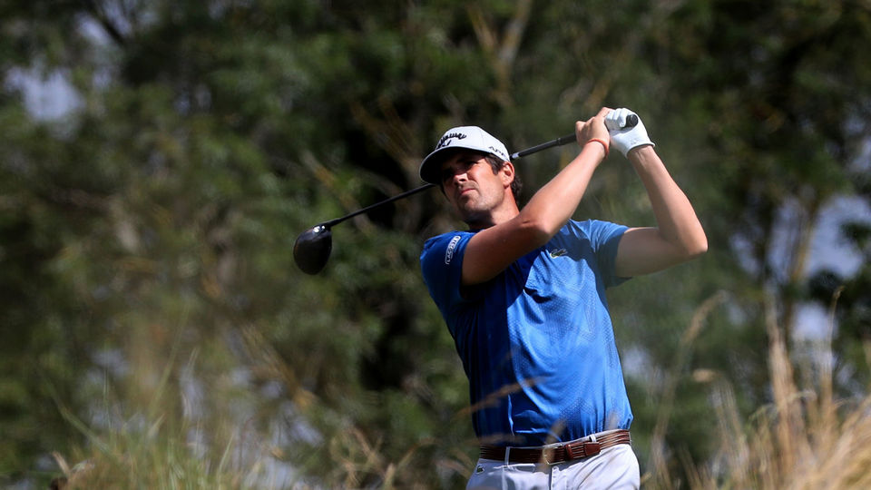 Nacho Elvira (pictured) takes four-shot lead into final day at the Soudal Open