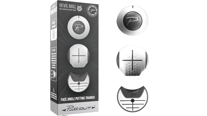 PuttOUT Devil Ball face angle training aid