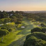 An aerial view of the 11th hole on the Old Course Vilamoura