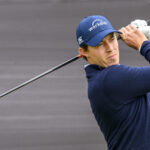 Matt Fitzpatrick watches his drive at the Scottish Open