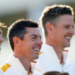 Rory McIlroy and Justin Rose at the Ryder Cup