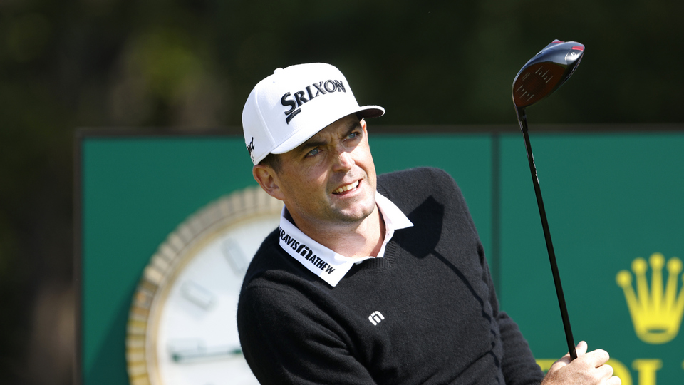 USA's Keegan Bradley tees off the 5th during day one of The Open at Royal Liverpool